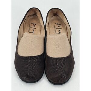 FS/NY French Sole Ballet Flats‎ Womens Brown Suede Made in Italy 8.5  Shoes